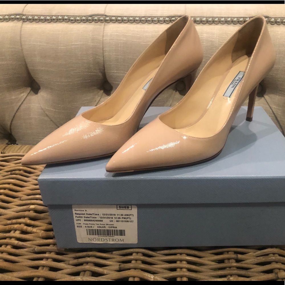 Prada pointy toe pump